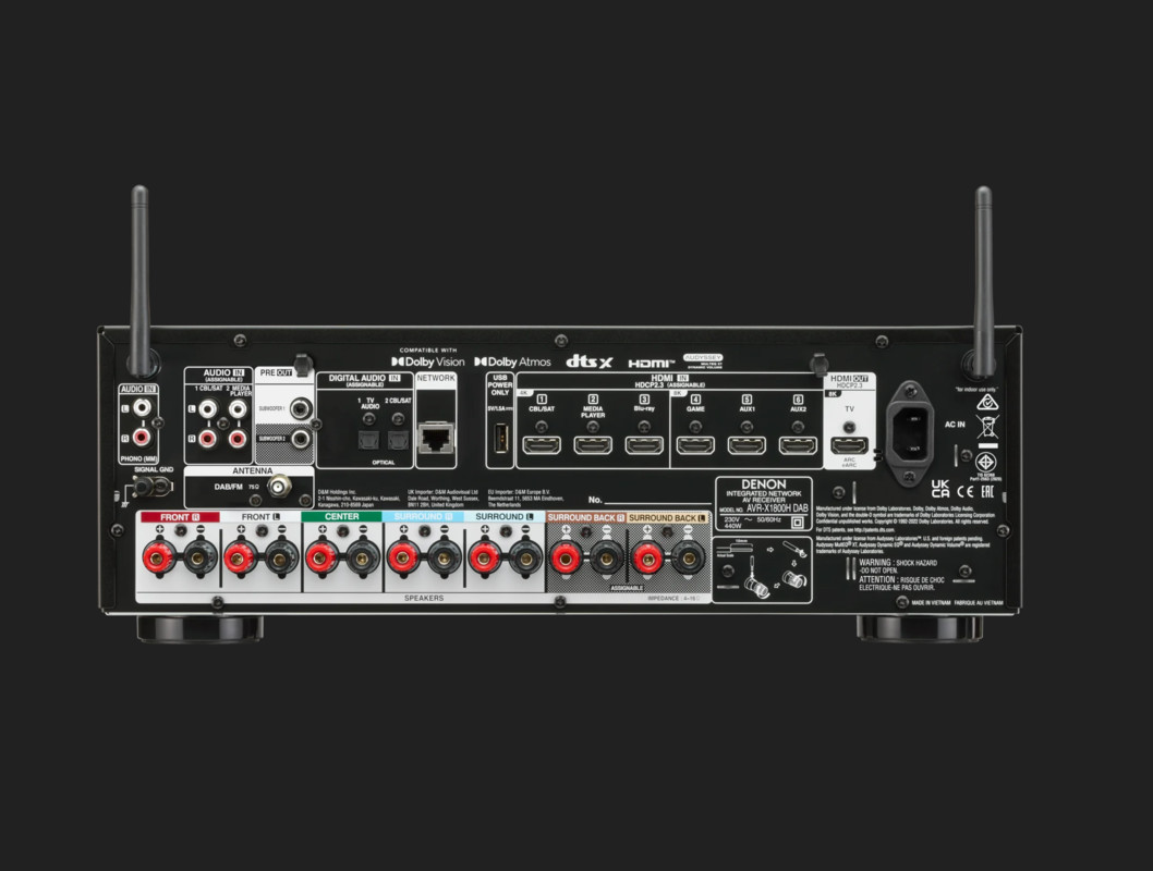 Receiver Denon AVR-X1800H DAB