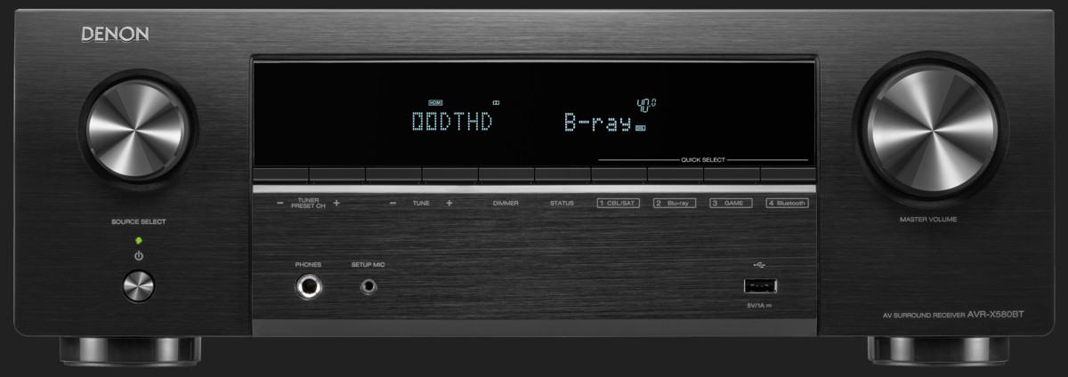 Receiver Denon AVR-X580BT