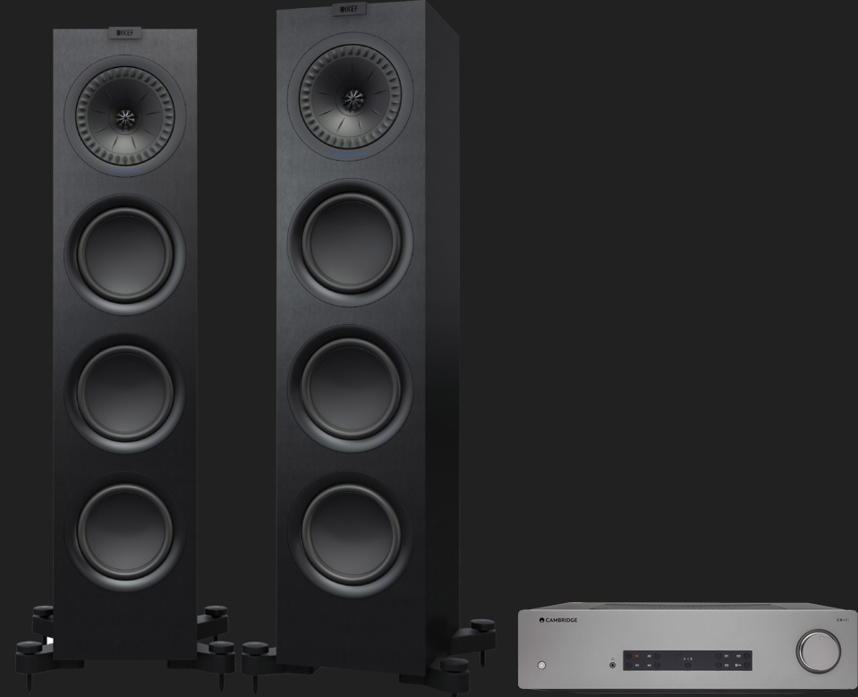 Pachet PROMO KEF Q750 + Cambridge Audio CXA61