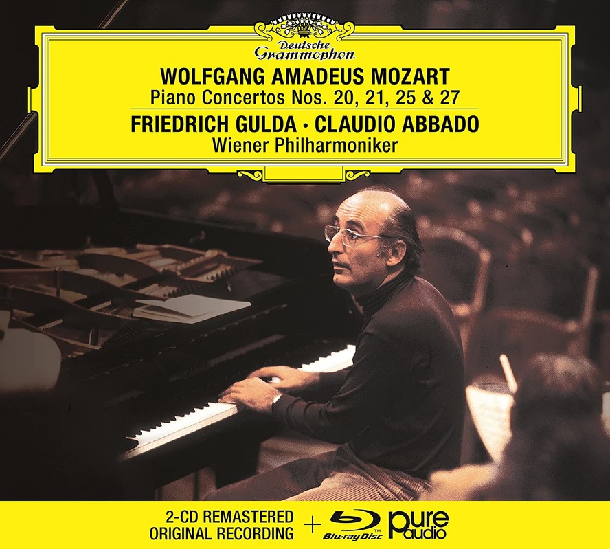 CD Deutsche Grammophon (DG) Wolfgang Amadeus Mozart - Piano Concertos Nos. 20, 21, 25 & 27 (Gulda, Abbado, Wiener)