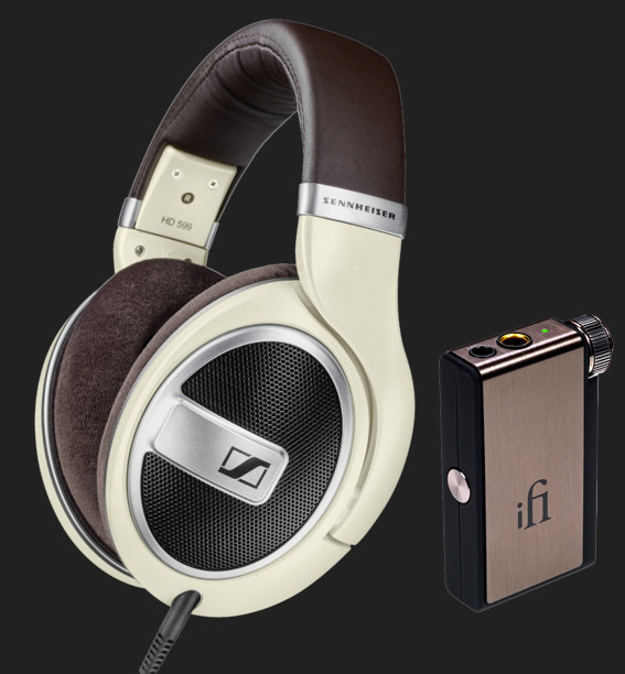 Pachet PROMO Sennheiser HD 599 + iFi Audio Go blu