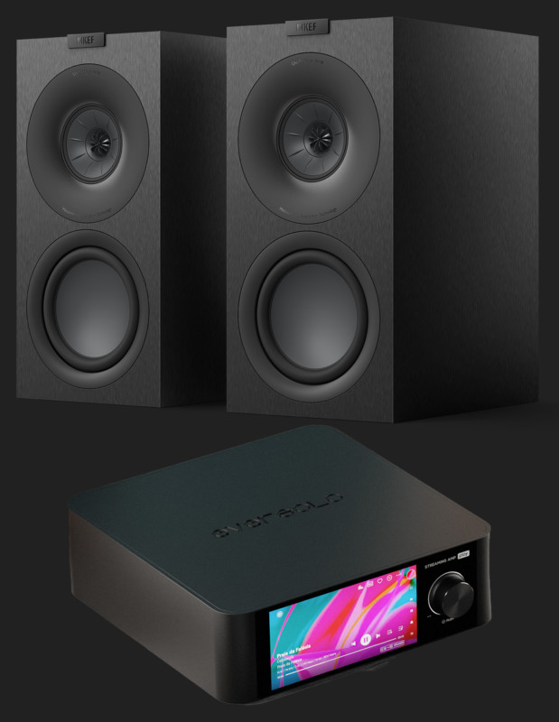 Pachet PROMO KEF Q Concerto Meta + Eversolo Play