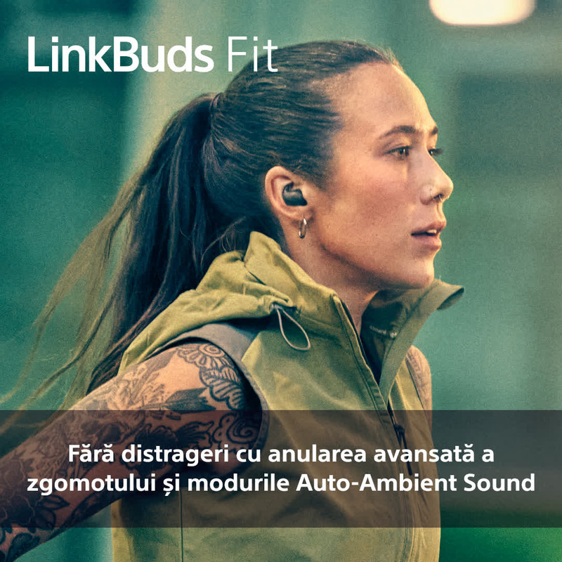  Casti Sony LinkBuds Fit , WF-LS910N + 1 AN GARANTIE EXTINSA + CASHBACK conform regulament