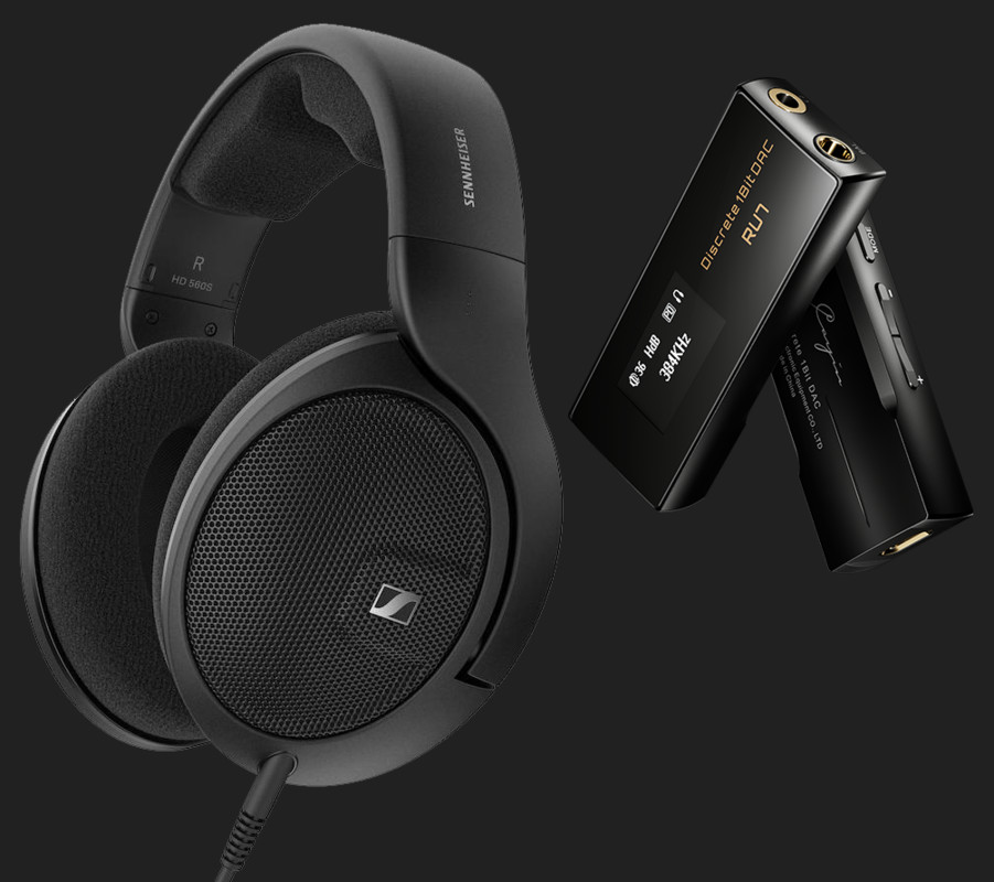 Pachet PROMO Sennheiser HD 560S + Cayin RU7