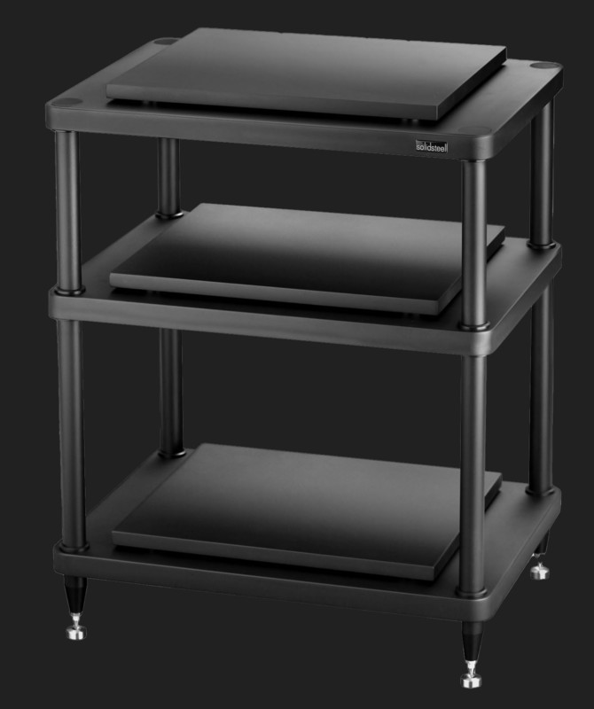 Solidsteel S5 Series Advanced Hi-Fi Audio Rack Black