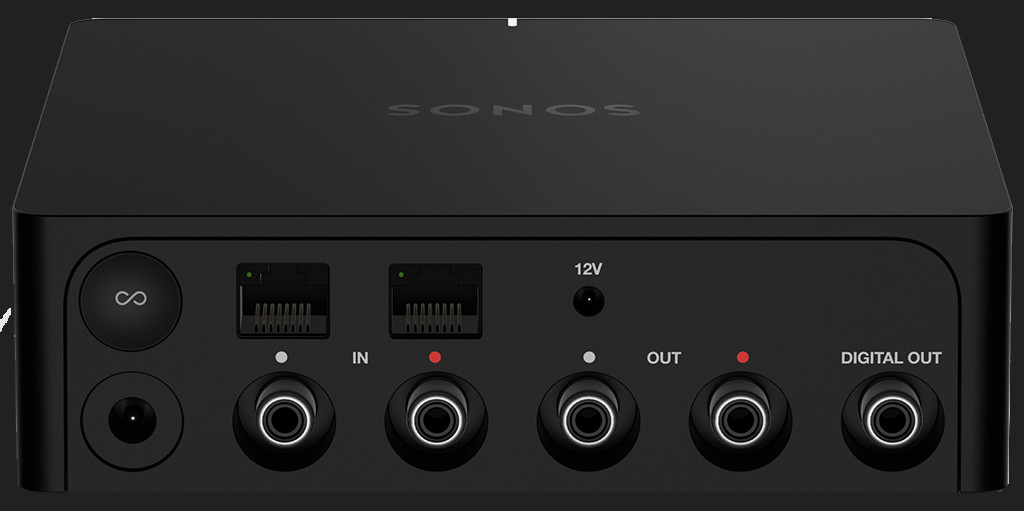  Streamer audio Sonos Port, WiFi, AirPlay 2, pentru sisteme Hi-Fi si multiroom, Negru