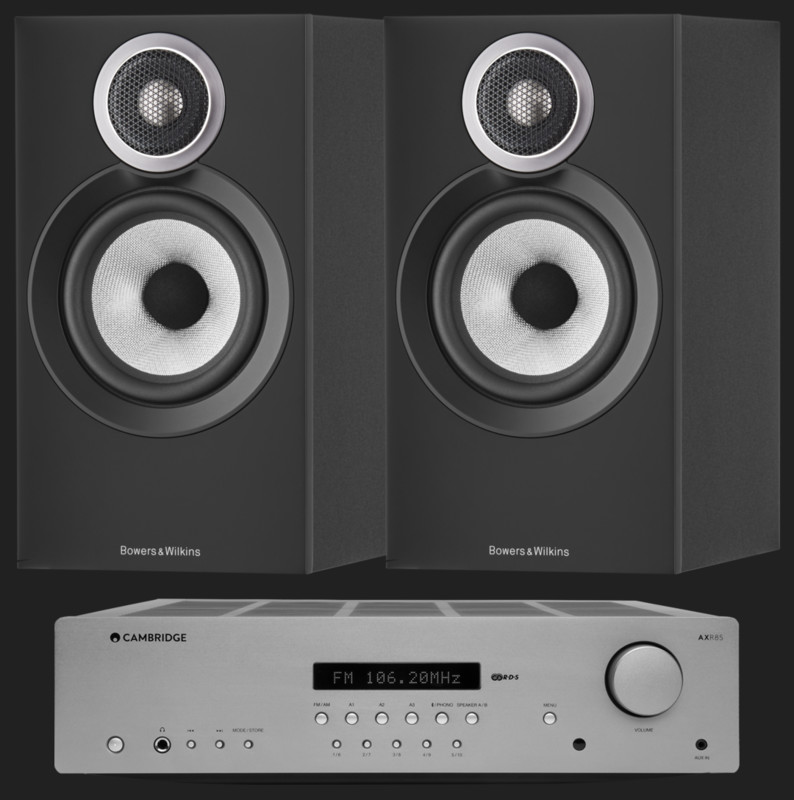 Pachet PROMO Bowers & Wilkins 607 S3 + Cambridge Audio AXR85