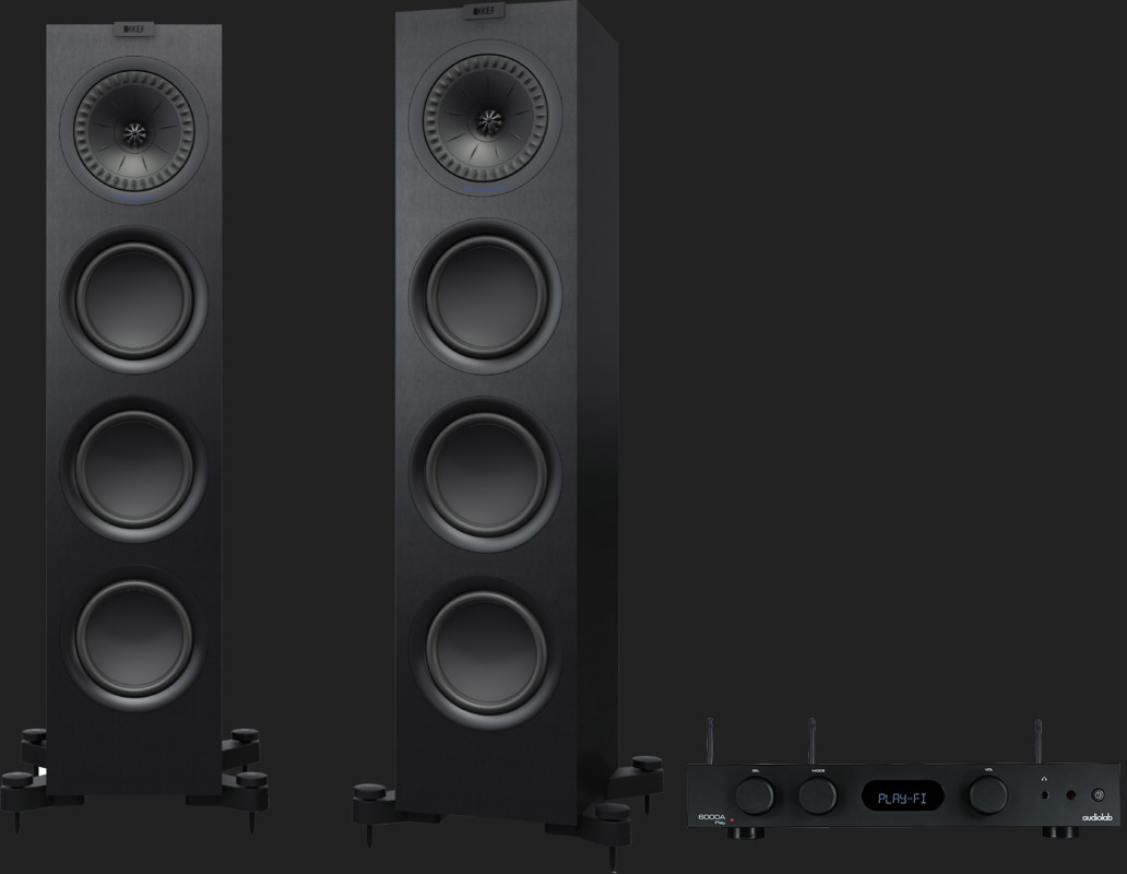 Pachet PROMO KEF Q750 + Audiolab 6000A Play