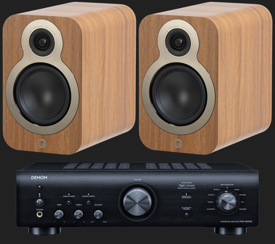Pachet PROMO Q Acoustics 3030C + Denon PMA-600NE