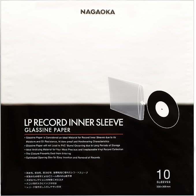 Nagaoka GRS-LP10INNER SLEEVE GLASSINE PAPER