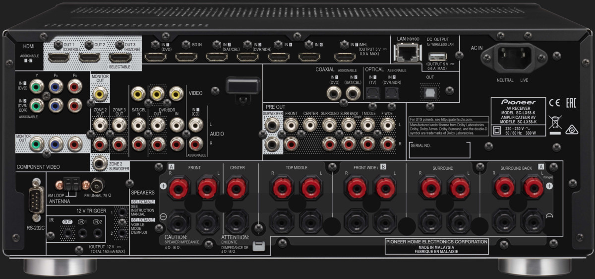 Receiver Pioneer SC-LX58