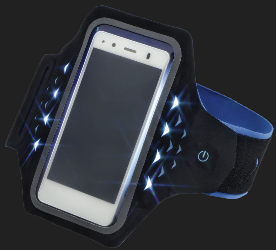 Hama Active Sports Arm Band Smartphone cu LED-uri XL