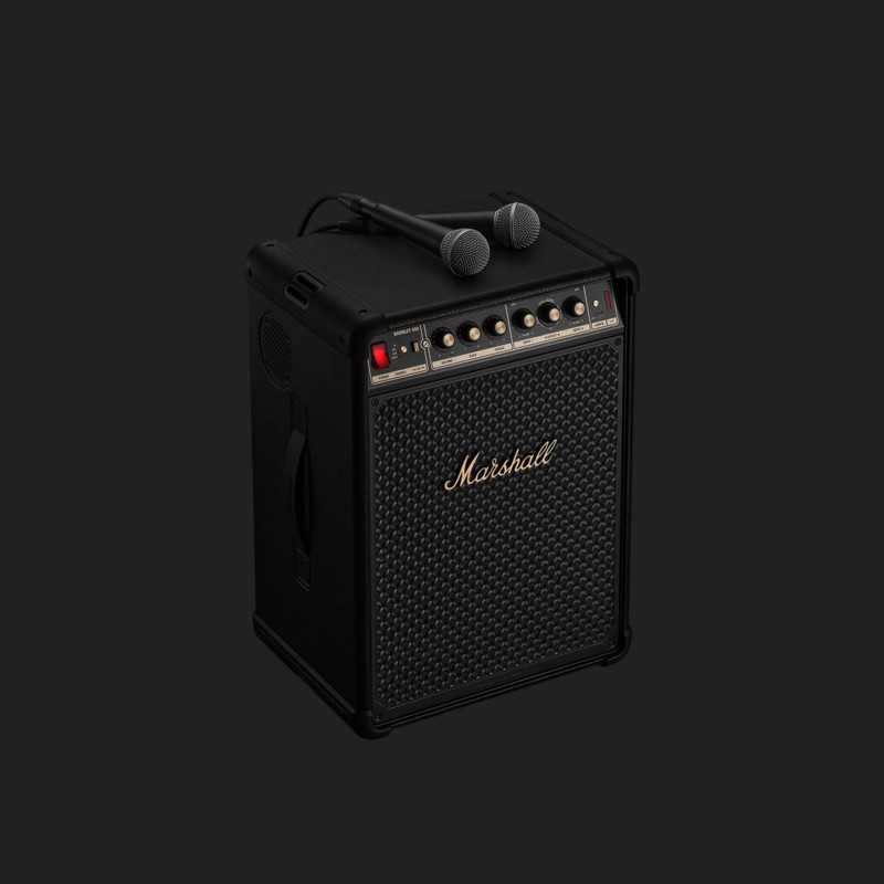  Boxa Marshall Bromley 450, Bluetooth, party power, portabila, IP55, autonomie 40 ore, negru