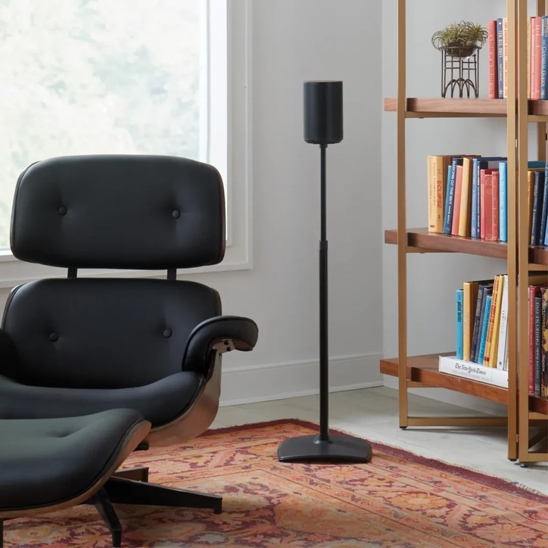  Stative de podea SANUS WSSE1A2-B2 pentru Sonos Era 100 si Era 100 SL, reglabile pe inaltime, set 2 bucati, negru
