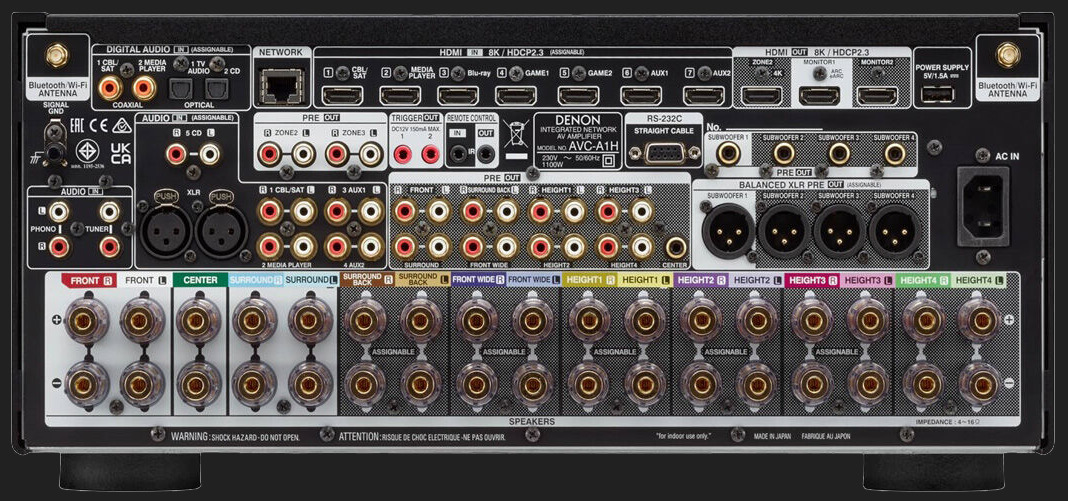 Receiver Denon AVC-A1H Black Resigilat