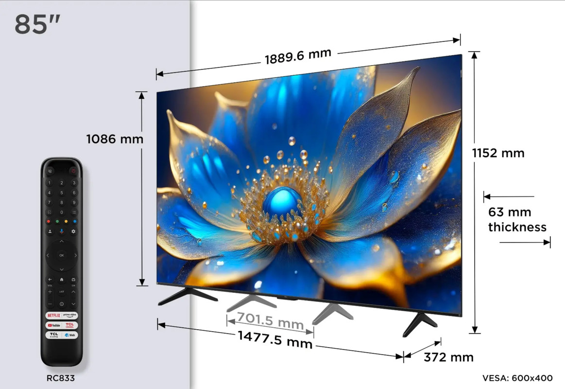 TV TCL 85P71K