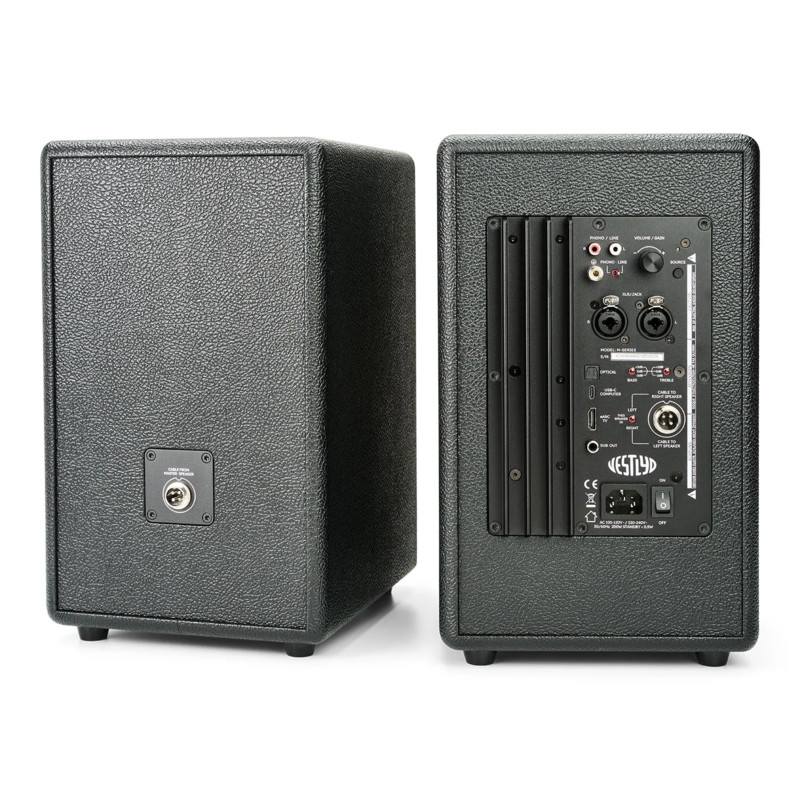  Boxe active Vestlyd M6C Active, HDMI eARC, Bluetooth aptX HD, USB-C, RCA si XLR, 300W