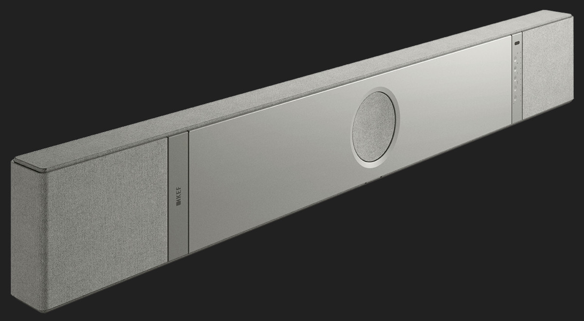 Soundbar KEF XIO + Kube 8 MIE + KW2 Wireless Adapter