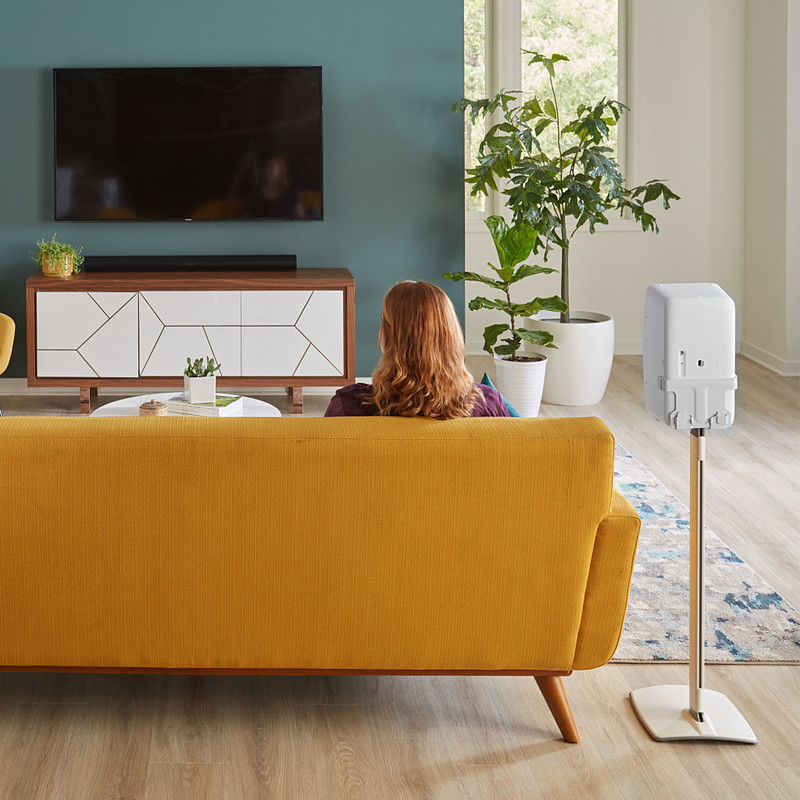  Stativ de podea SANUS WSS52 pentru Sonos Five, montaj vertical sau orizontal, negru