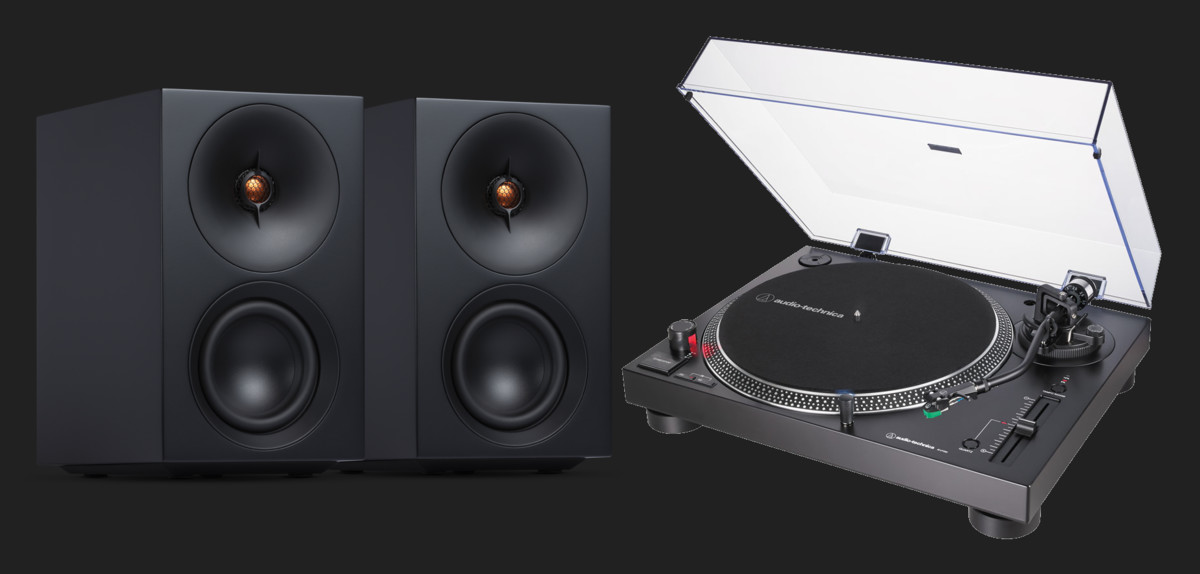 Pickup Audio-Technica AT-LP120X USB + Cambridge Audio L/R S