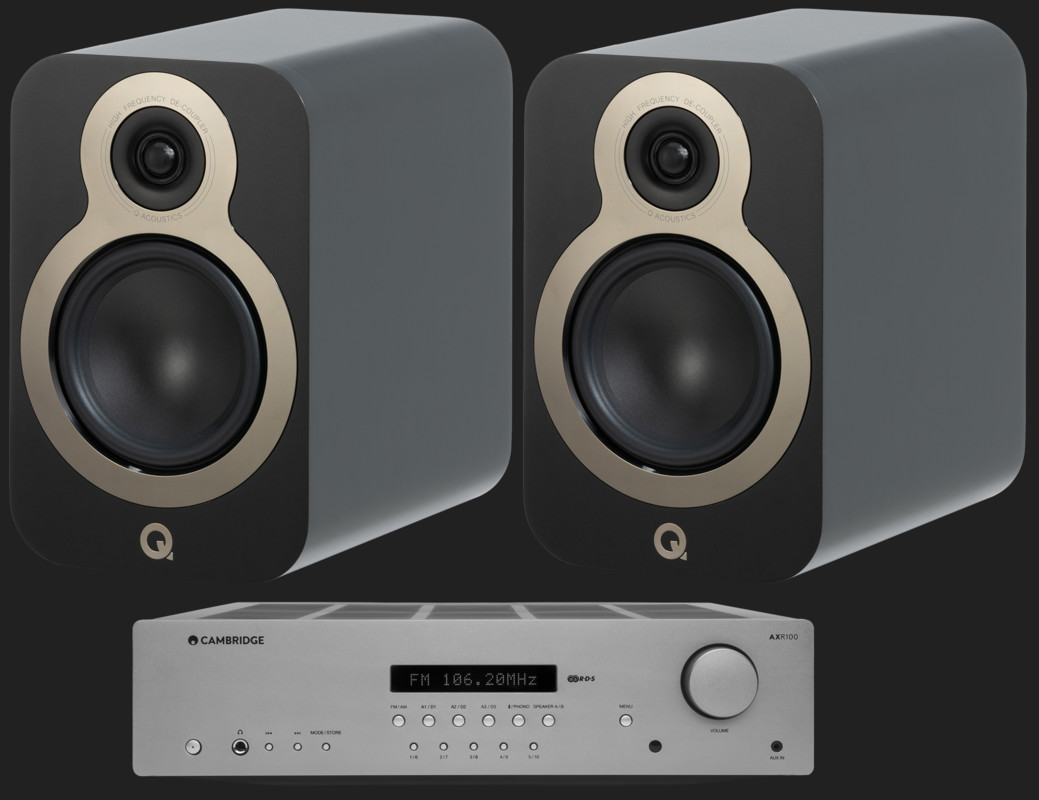 Pachet PROMO Q Acoustics 3020c + Cambridge Audio AXR100