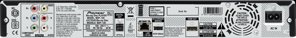 Blu Ray Player Pioneer BDP-120