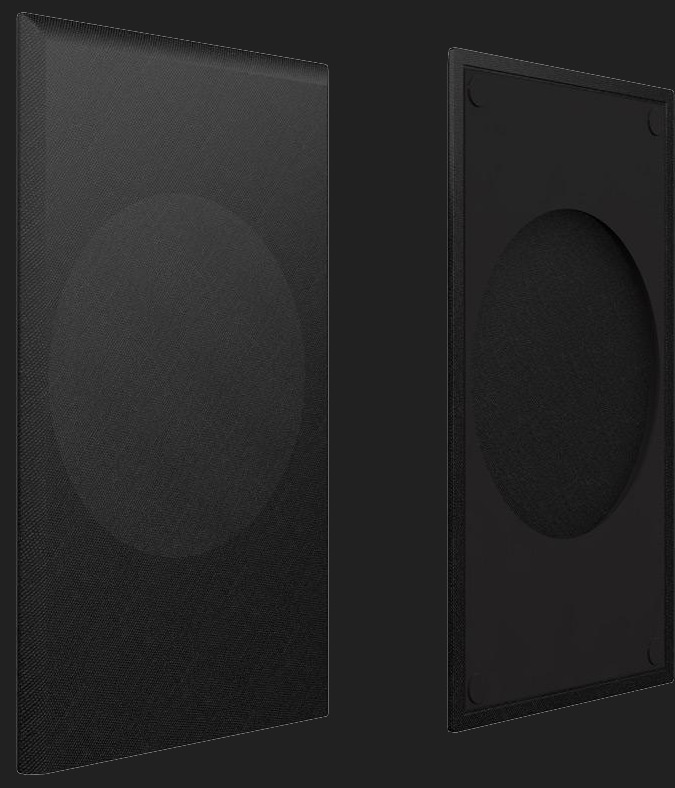 KEF Q350 Black cloth grille