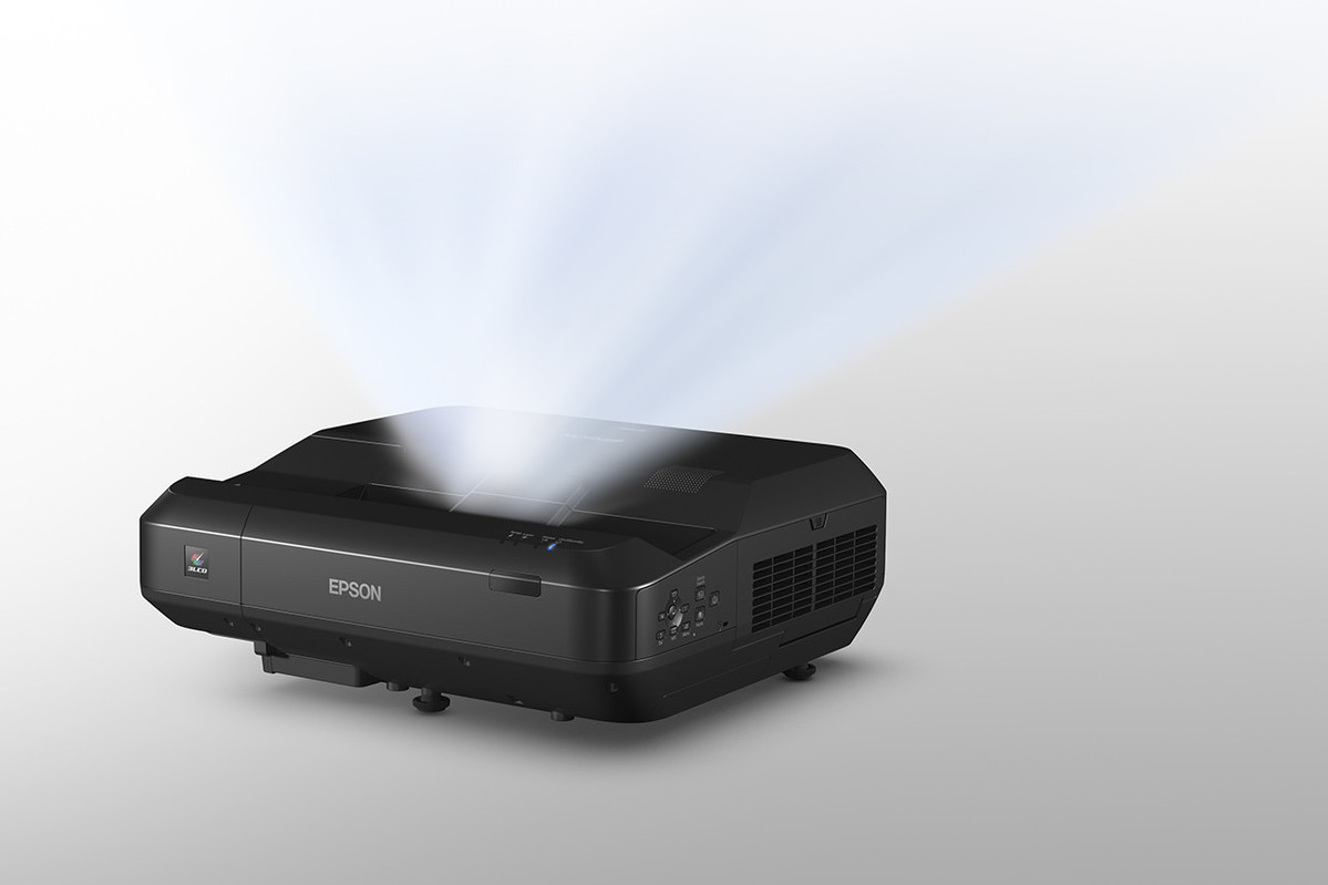 Videoproiector Epson EH-LS100 Laser, Home Cinema,  Ultra Short Throw