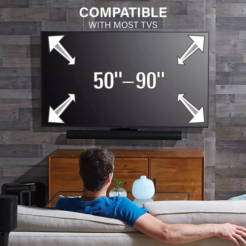  Suport extensie SANUS WSSATM1 pentru soundbar Sonos Arc Ultra, montaj pe TV sistem VESA, reglabil