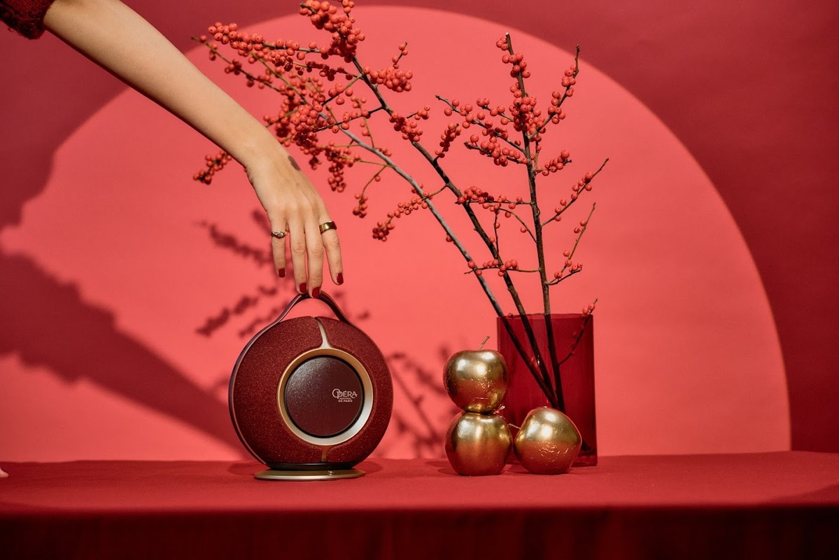 Boxe active DEVIALET  Mania Opera Rouge Resigilat