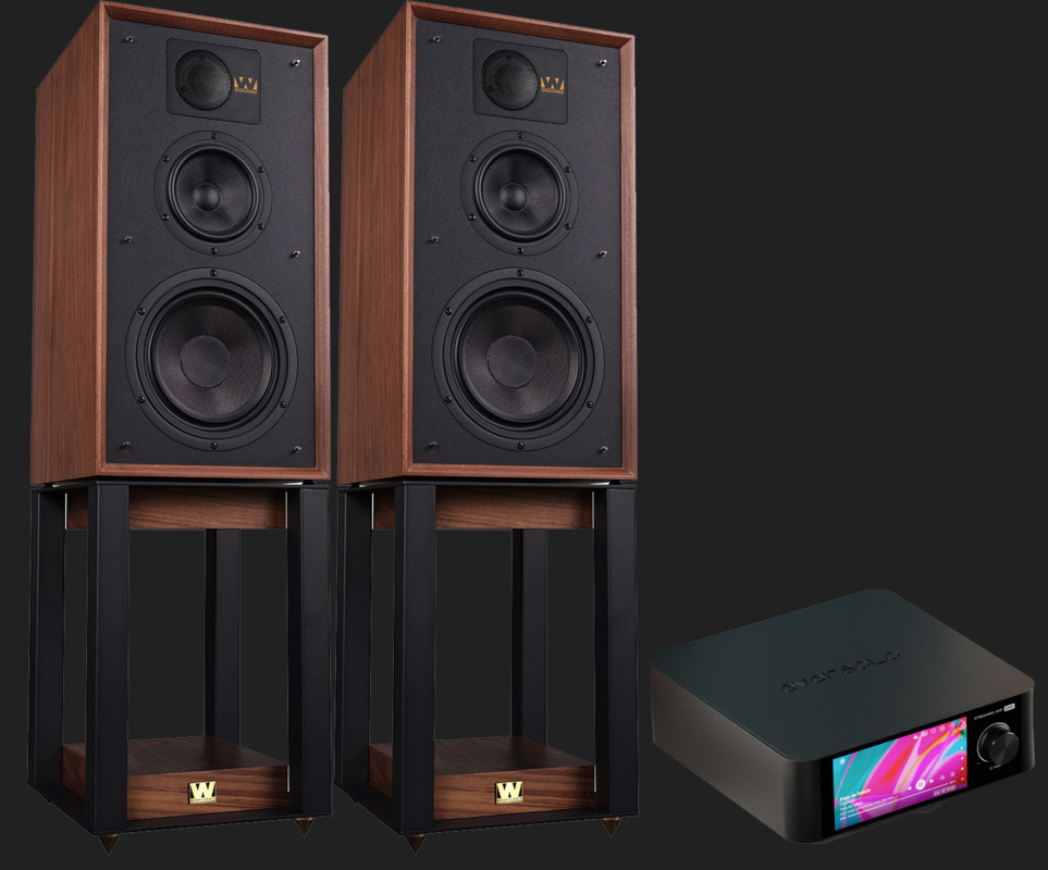 Pachet PROMO Wharfedale Linton with stand + Eversolo Play