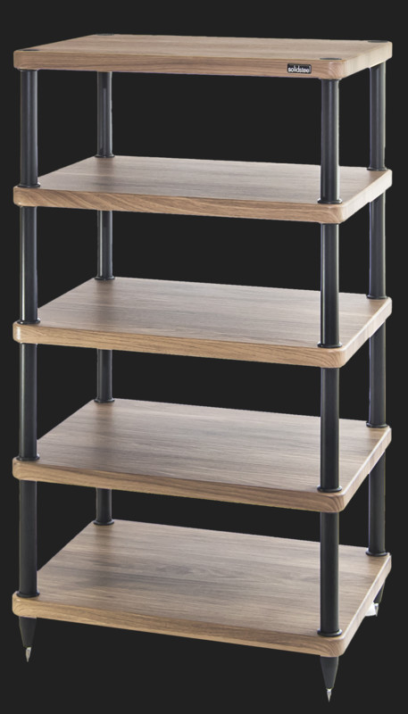 Solidsteel S3 Series Hi-Fi Audio Rack Walnut