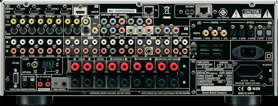 Receiver Denon AVR-2808