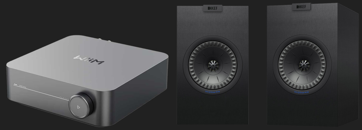 Pachet PROMO KEF Q150 + Wiim Amp