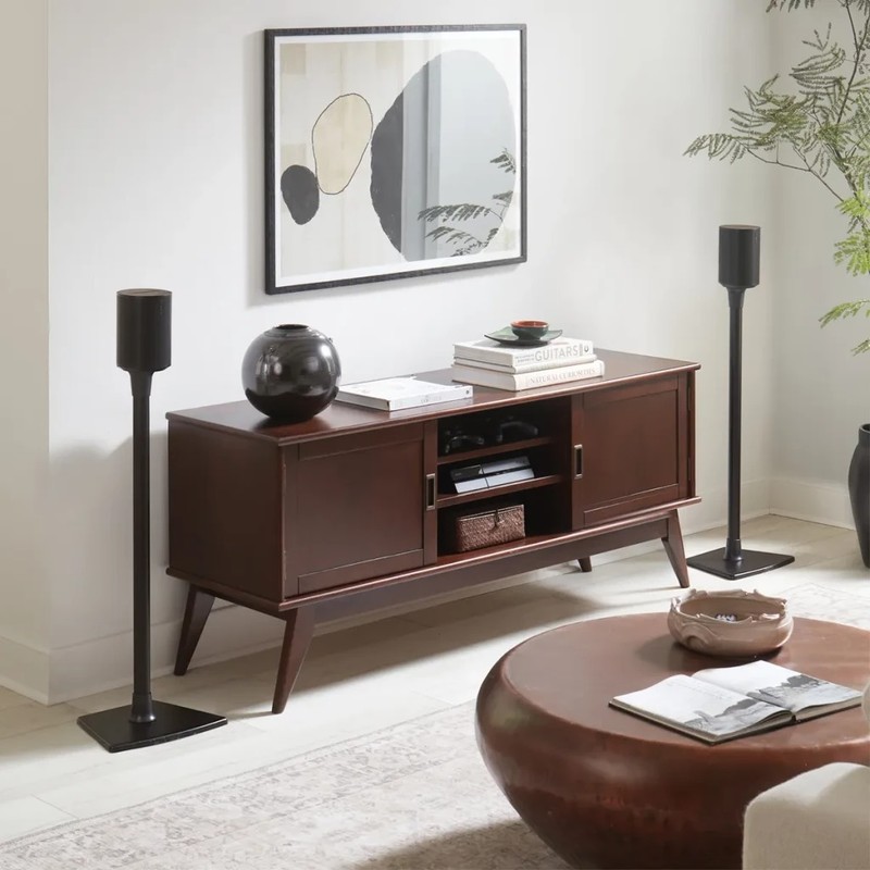  Stative de podea SANUS WSSE12-B2 pentru Sonos Era 100 si Sonos Era 100 SL, set 2 buc, Negru