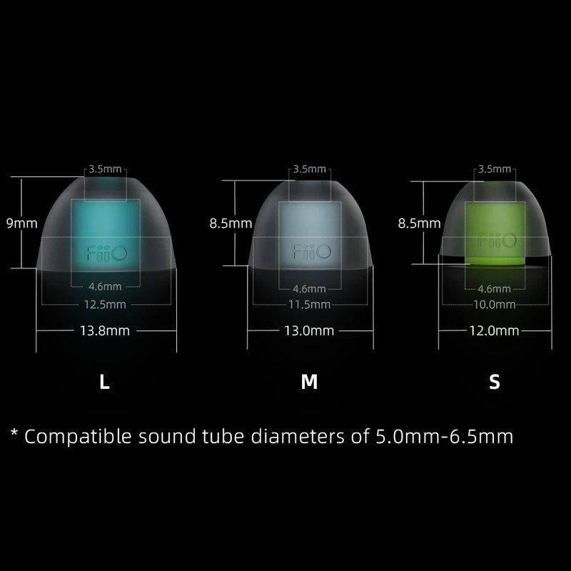 Fiio HS18 silicone tips