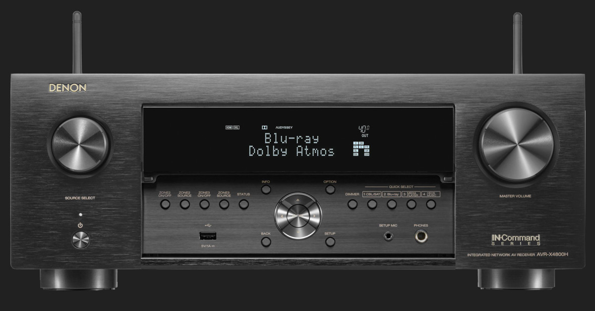 Receiver Denon AVC-X4800H Black Resigilat