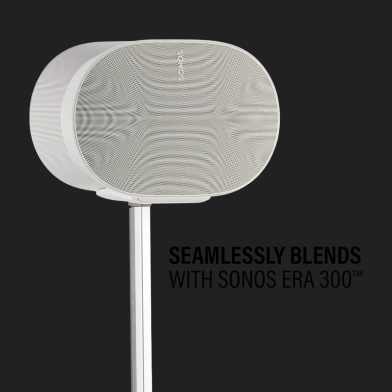  Stative de podea SANUS WSSE3A2-W2 pentru Sonos Era 300, reglabile pe inaltime, set 2 bucati, alb