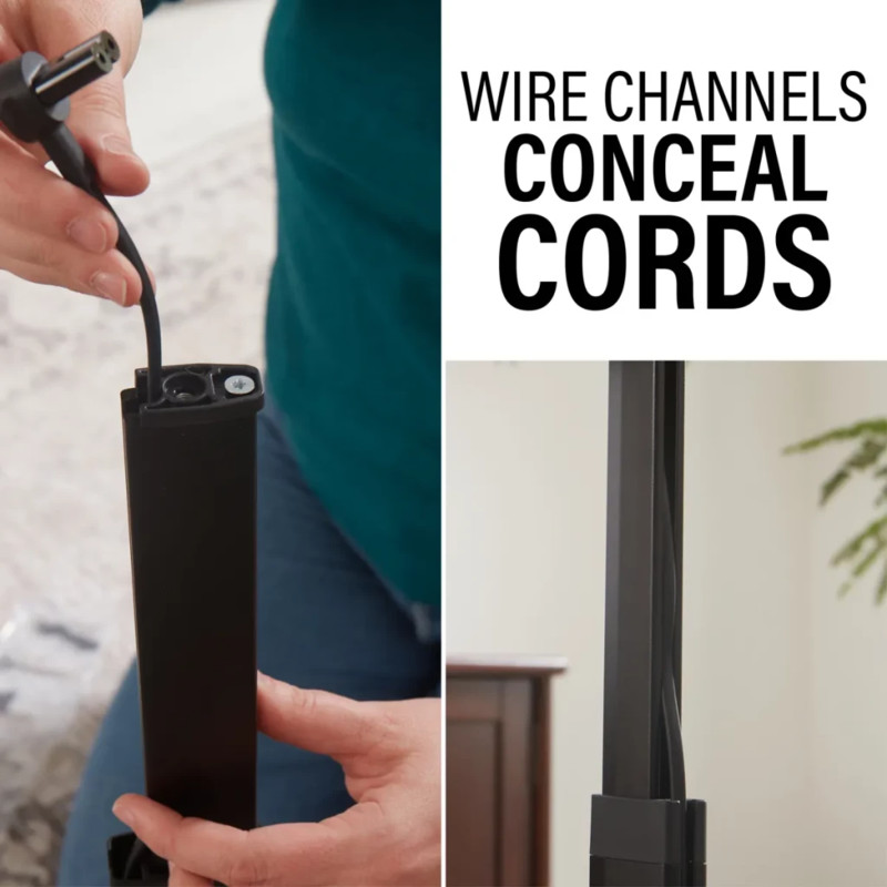  Stative de podea SANUS WSSE1A2-B2 pentru Sonos Era 100 si Era 100 SL, reglabile pe inaltime, set 2 bucati, negru