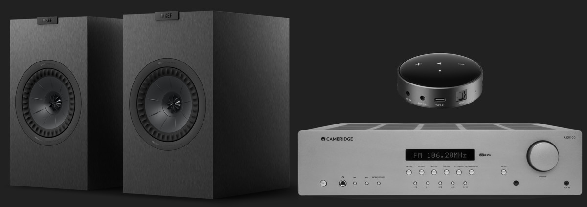 Pachet PROMO KEF Q3 Meta + Cambridge  Audio AXR100 + Wiim Mini