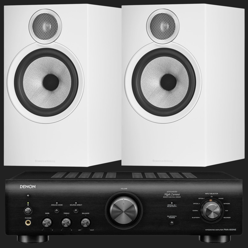 Pachet PROMO Bowers & Wilkins 606 S3 + Denon PMA-600NE