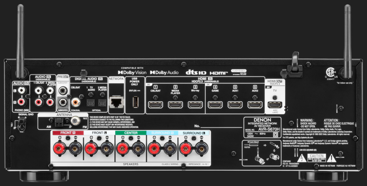 Receiver Denon AVR-S670H Resigilat