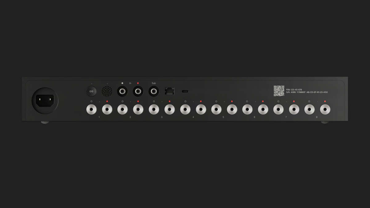  Amplificator Sonos Amp Multi, 8 x 125W, 4 zone, Wi-Fi 6, AirPlay 2, ProTune, negru