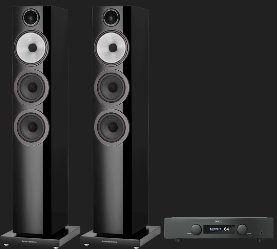 Pachet PROMO Bowers & Wilkins 704 S3 + Hegel H95