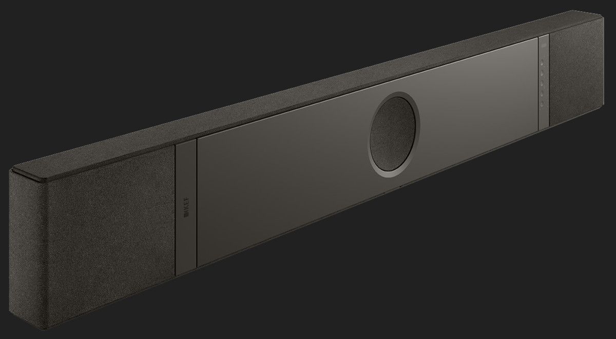 Soundbar KEF XIO + Kube 8 MIE + KW2 Wireless Adapter