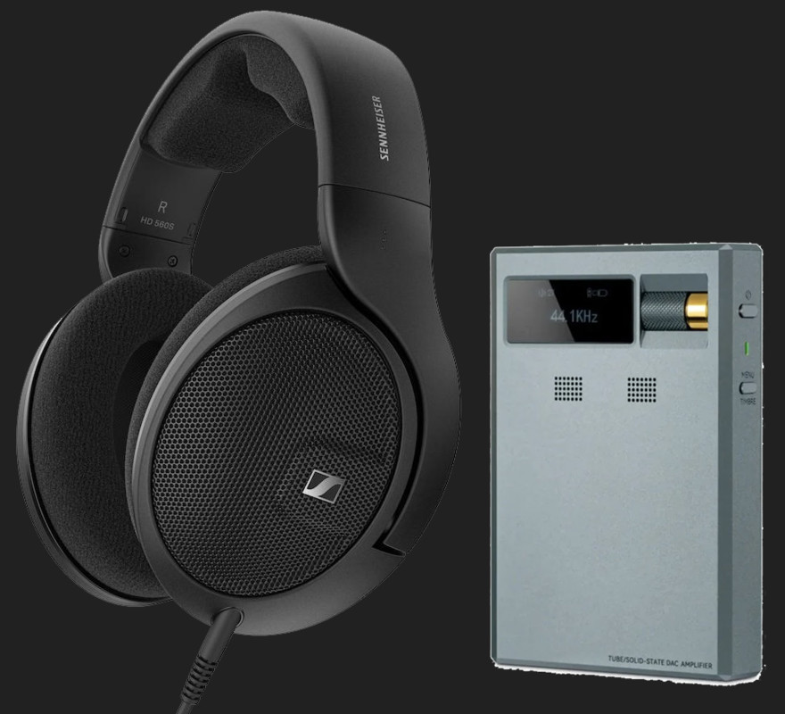 Pachet PROMO Sennheiser HD 560S + Cayin RU9
