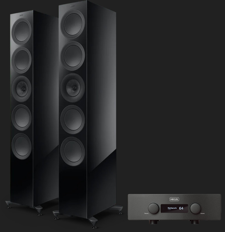 Pachet PROMO KEF R11 Meta + Hegel H390