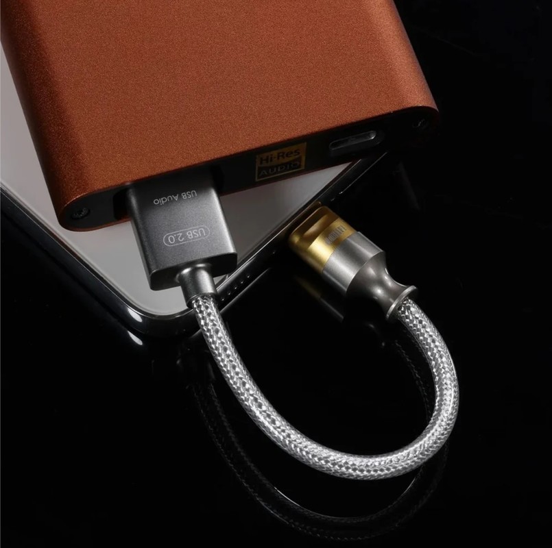 DD HiFi TC07F USB-C la USB-A OTG