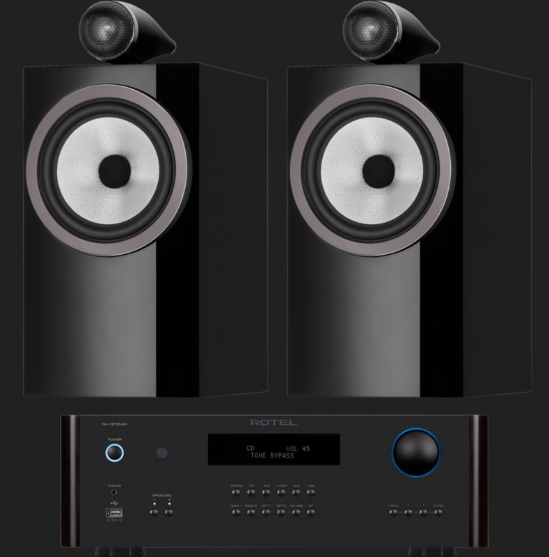 Pachet PROMO Bowers & Wilkins 705 S3 + Rotel RA-1572 MKII