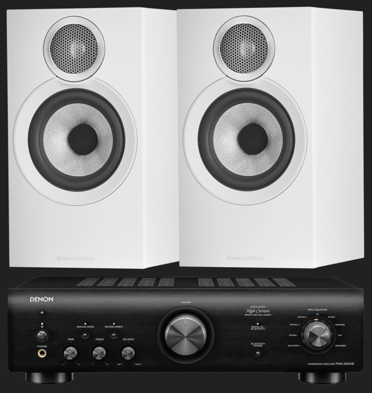 Pachet PROMO Bowers & Wilkins 607 S3 + Denon PMA-600NE